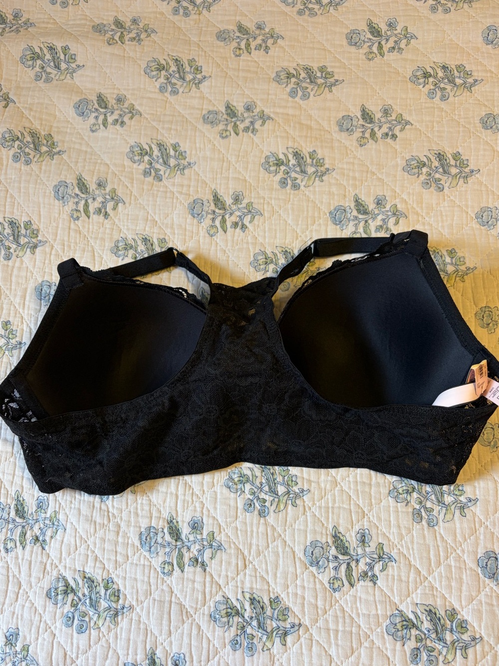 Victoria's Secret Black Lace Racerback Push-Up Bra - Picture 2 of 6